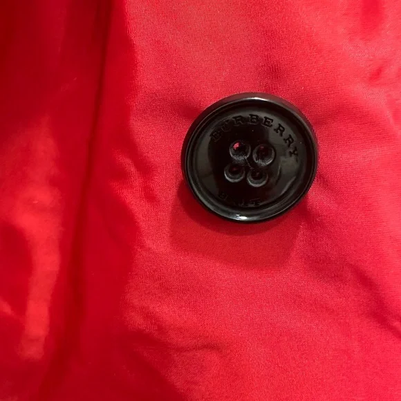 Red Burberry Brit windbreaker jacket